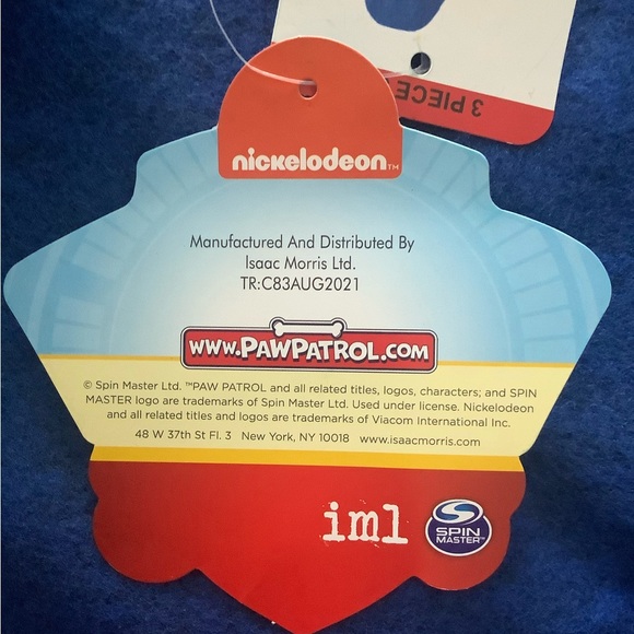 Nickelodeon Paw Patrol 3 Piece Set NWT Hoodie, Joggers and T-shirt - Picture 6 of 7